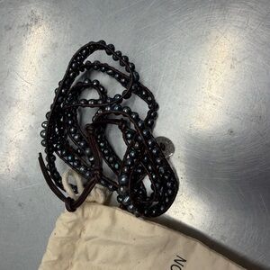 Victoria Emerson Black and Brown Beaded Bracelet